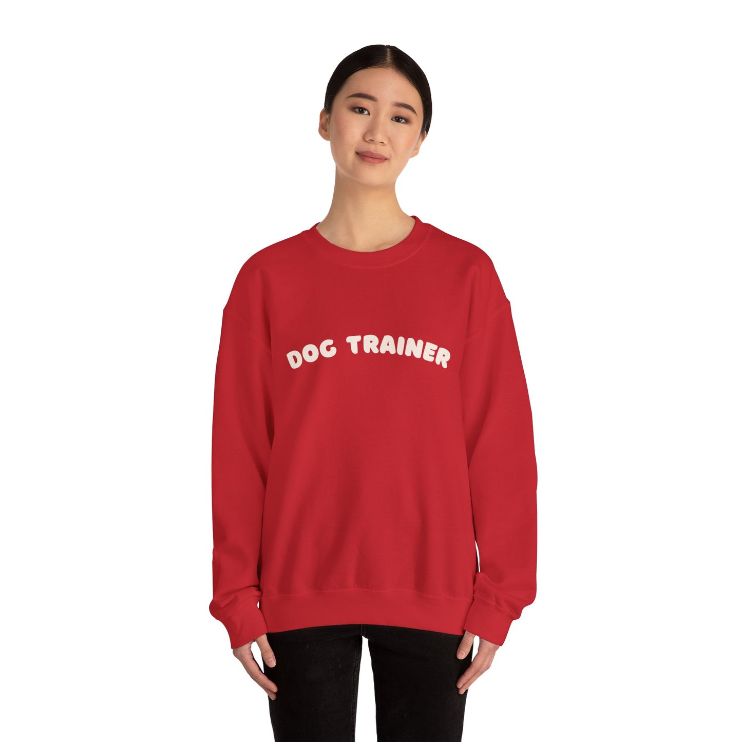 Dog Trainer Crewneck Sweatshirt | White text