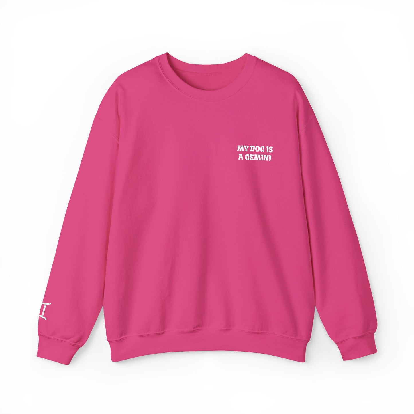 My Dog is a Gemini Embroidered Sweatshirt