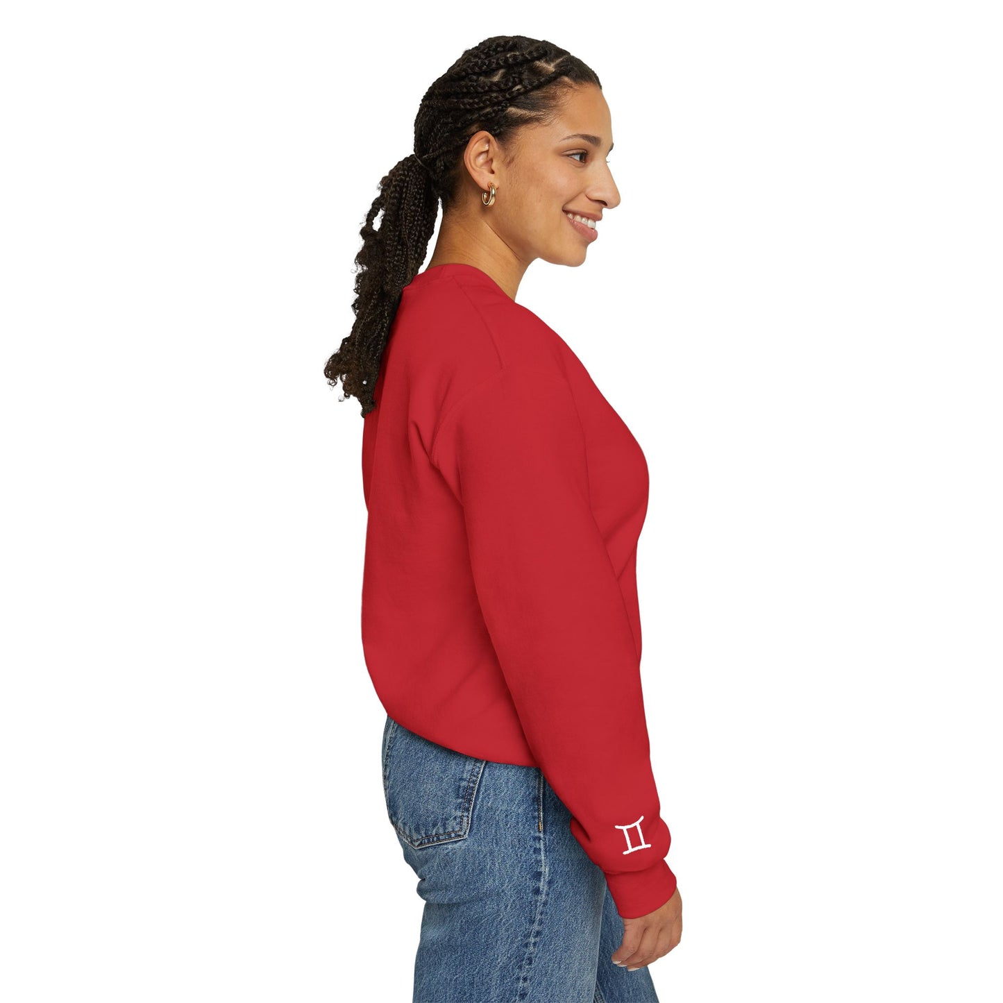 My Dog is a Gemini Embroidered Sweatshirt