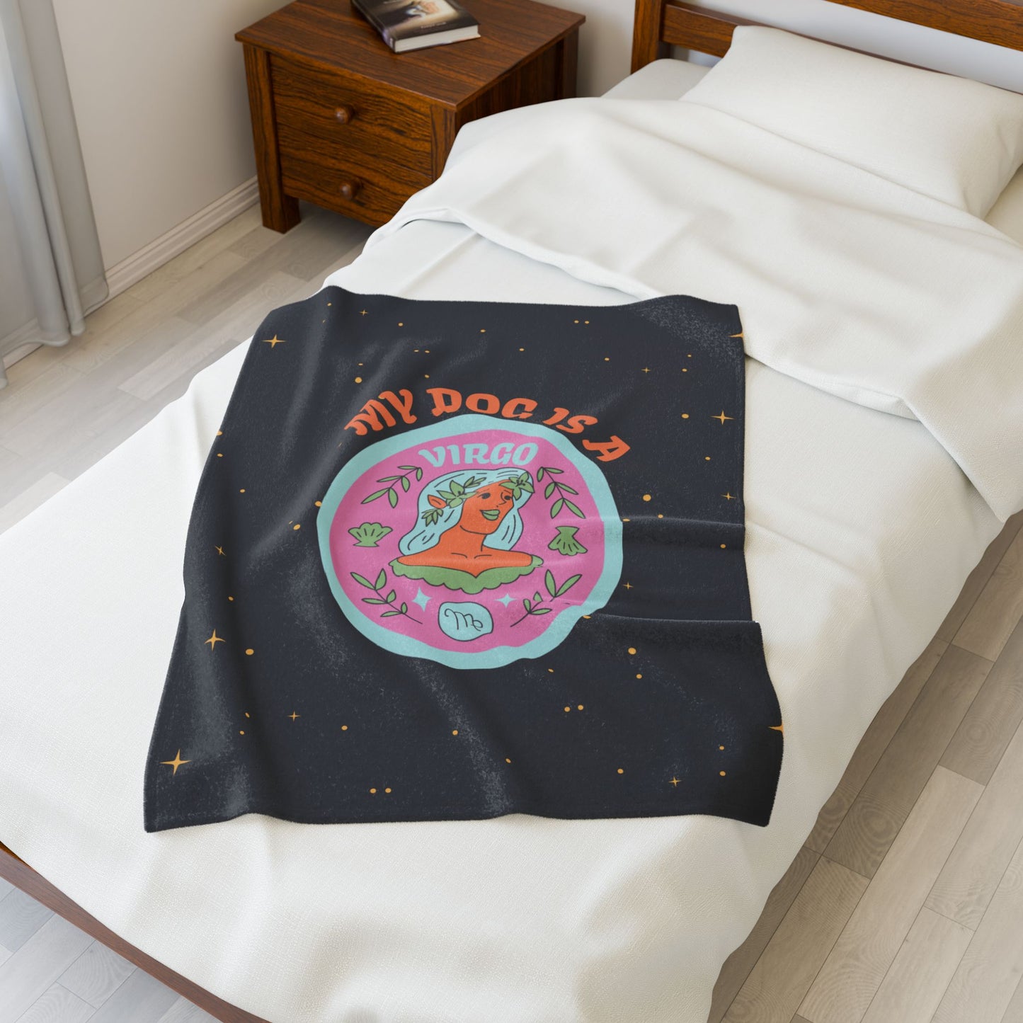 My Dog is a Virgo Plush Blanket