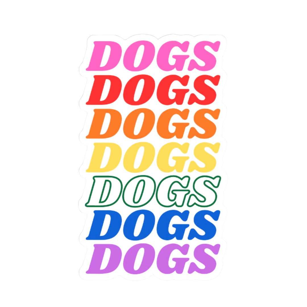 DOGS, DOGS, DOGS STICKER