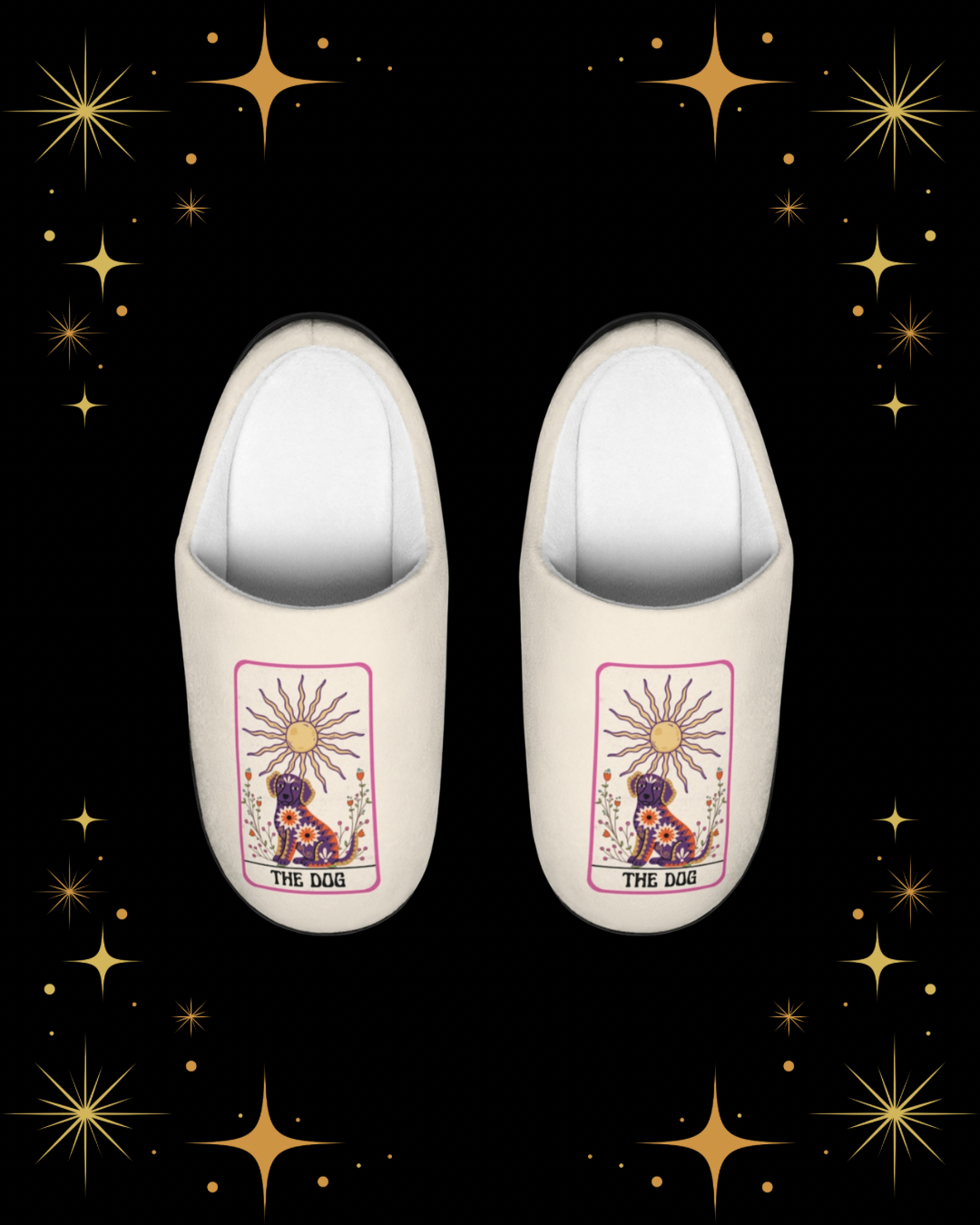 The Dog Tarot Card Slippers