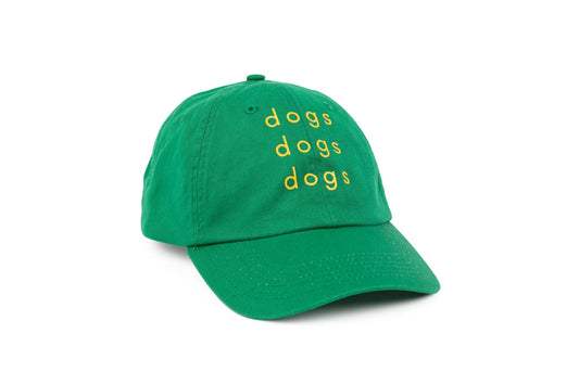GREEN DOGS DOGS DOGS HAT