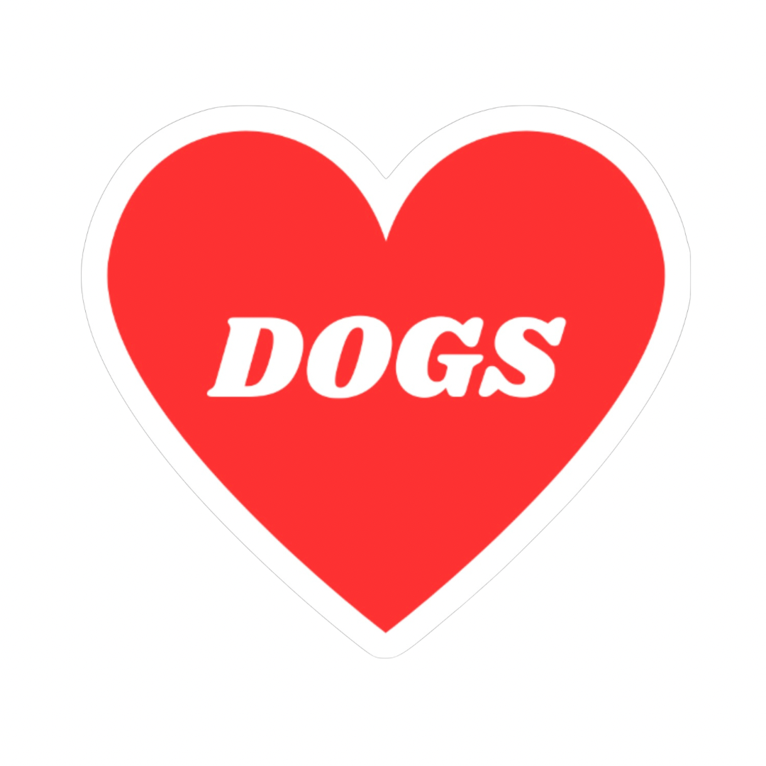 HEART DOGS STICKER