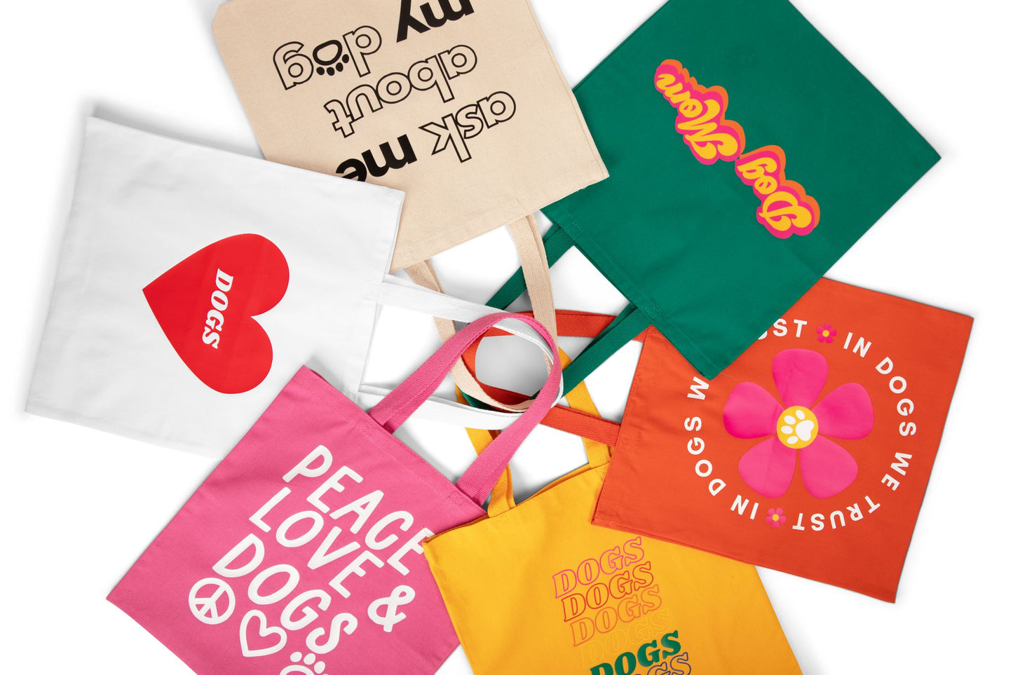 DOGS, DOGS, DOGS TOTE