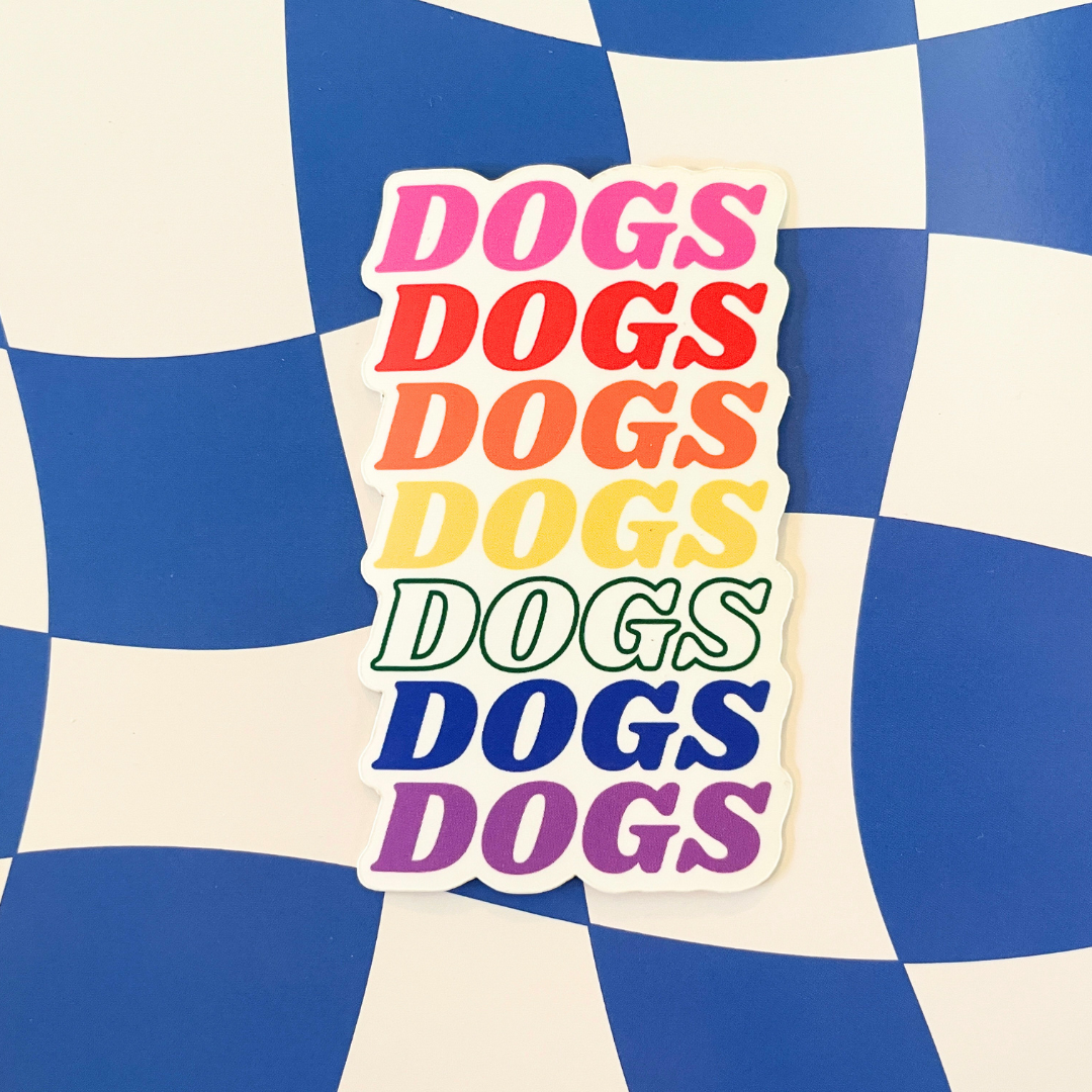 DOGS, DOGS, DOGS STICKER