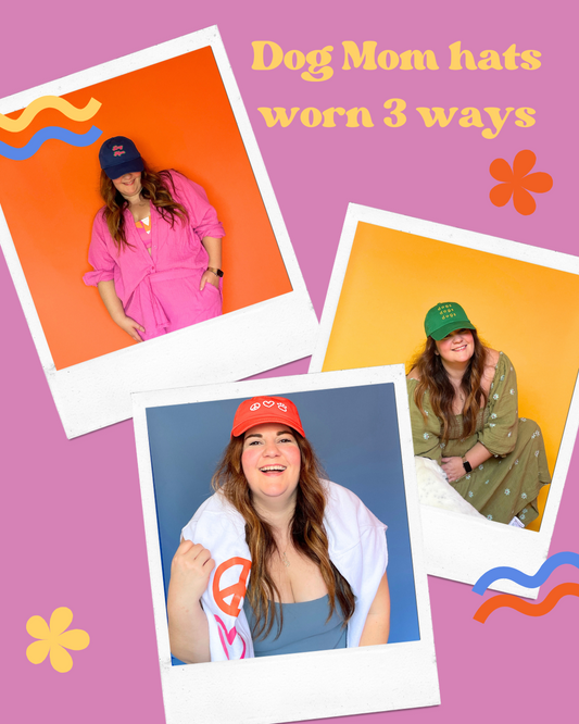 3 WAYS TO WEAR A HAT AS A DOG MOM