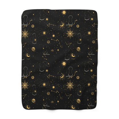 Celestial Sherpa Fleece Blanket