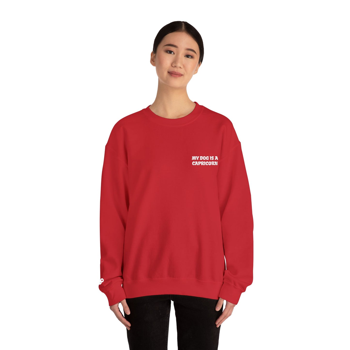 My Dog is a Capricorn Embroidered Sweatshirt