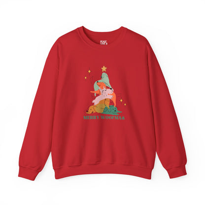 Christmas Sweatshirt with Dogs