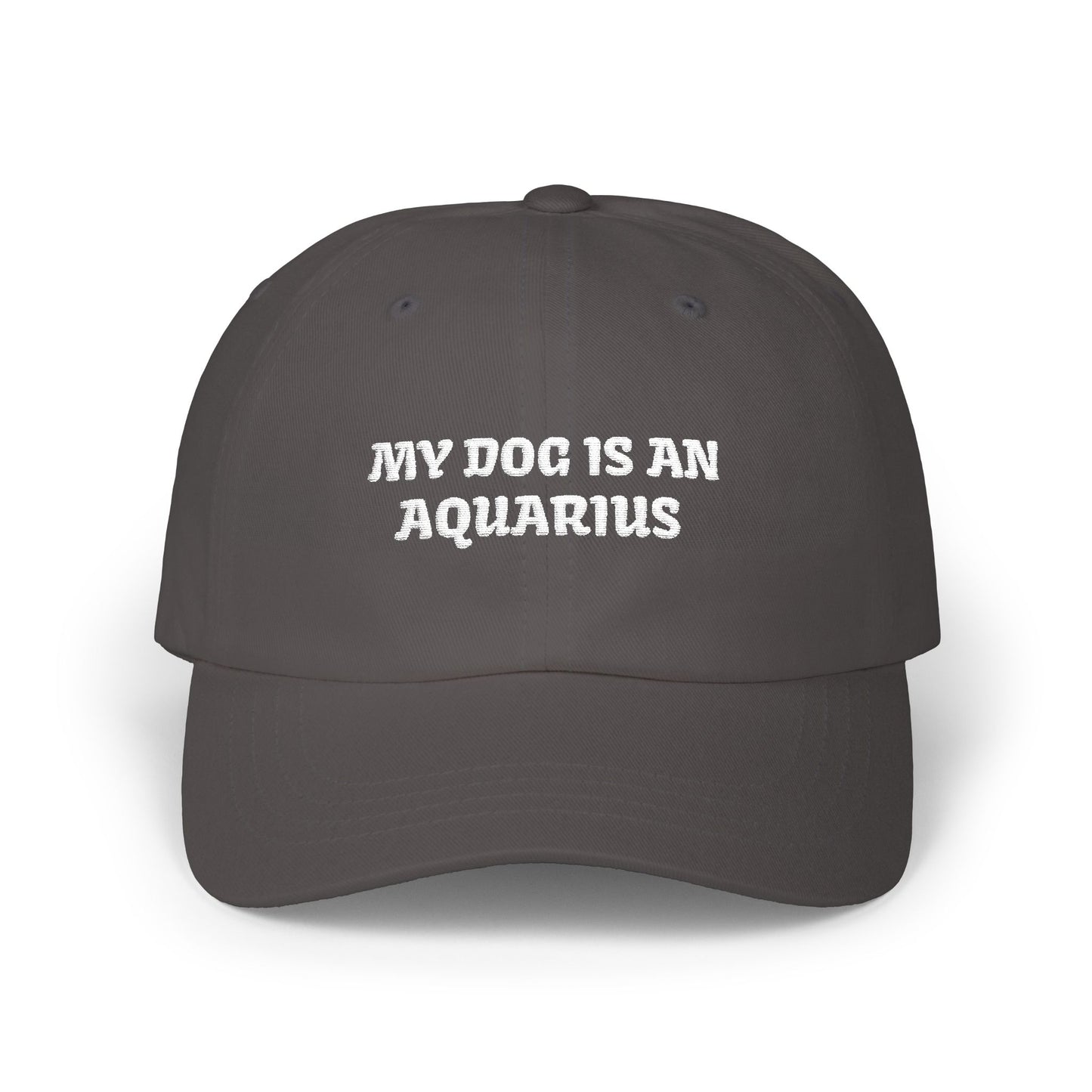 My Dog is an Aquarius Embroidered Hat