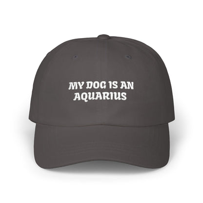 My Dog is an Aquarius Embroidered Hat