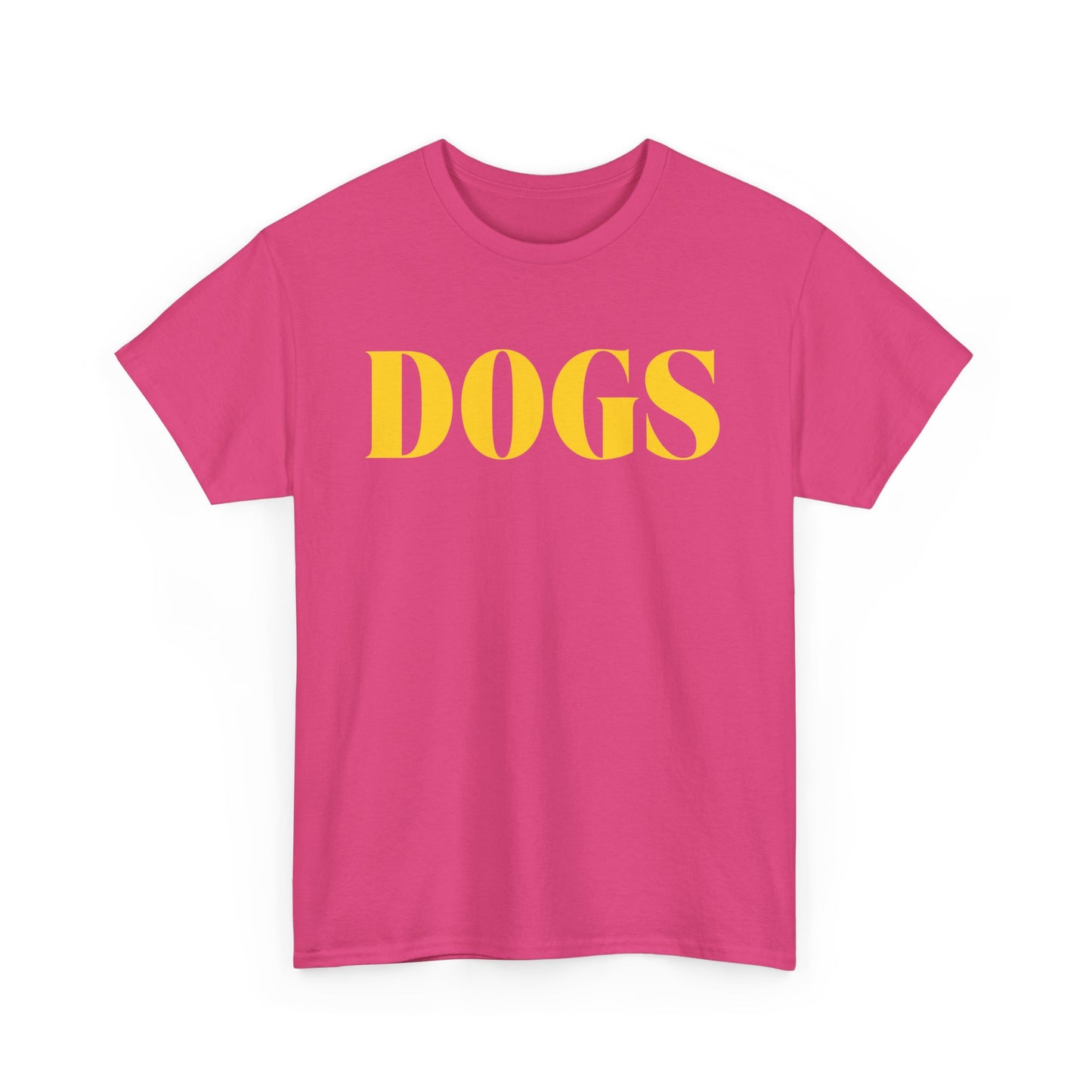 DOGS T SHIRT PINK + YELLOw