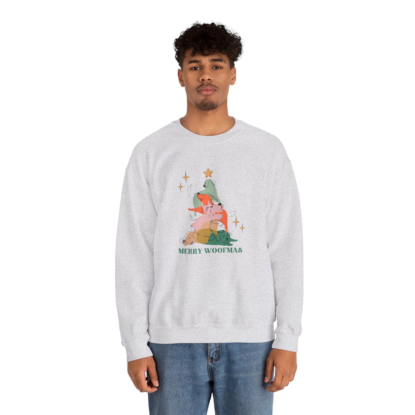 Christmas Sweatshirt with Dogs