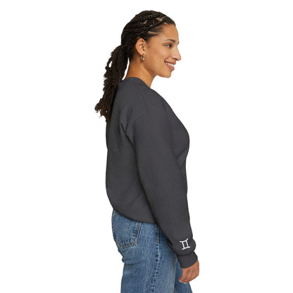 My Dog is a Gemini Embroidered Sweatshirt