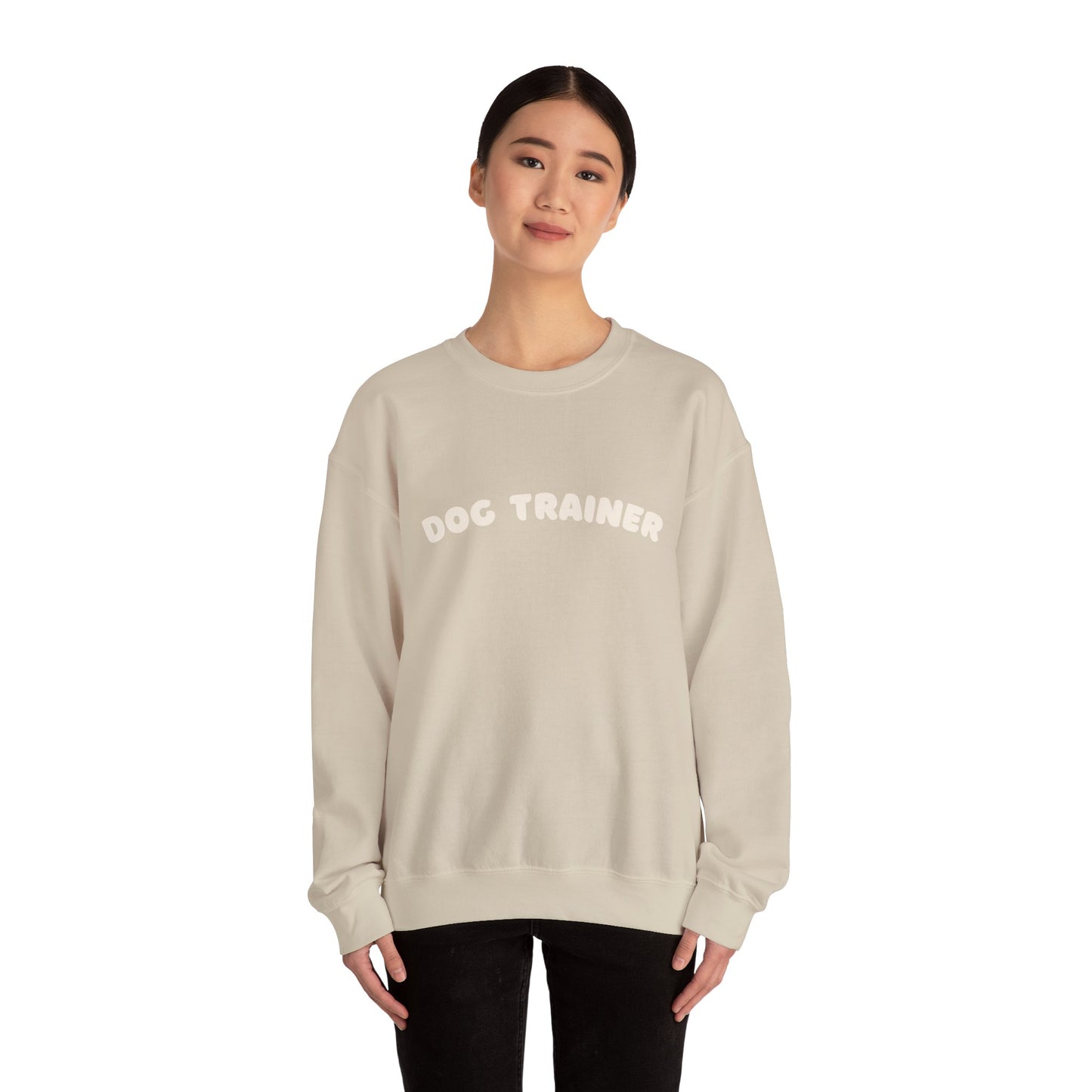 Dog Trainer Crewneck Sweatshirt | White text