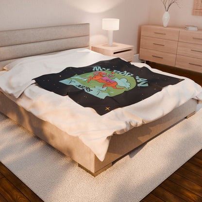 My Dog is an Aries Plush Blanket