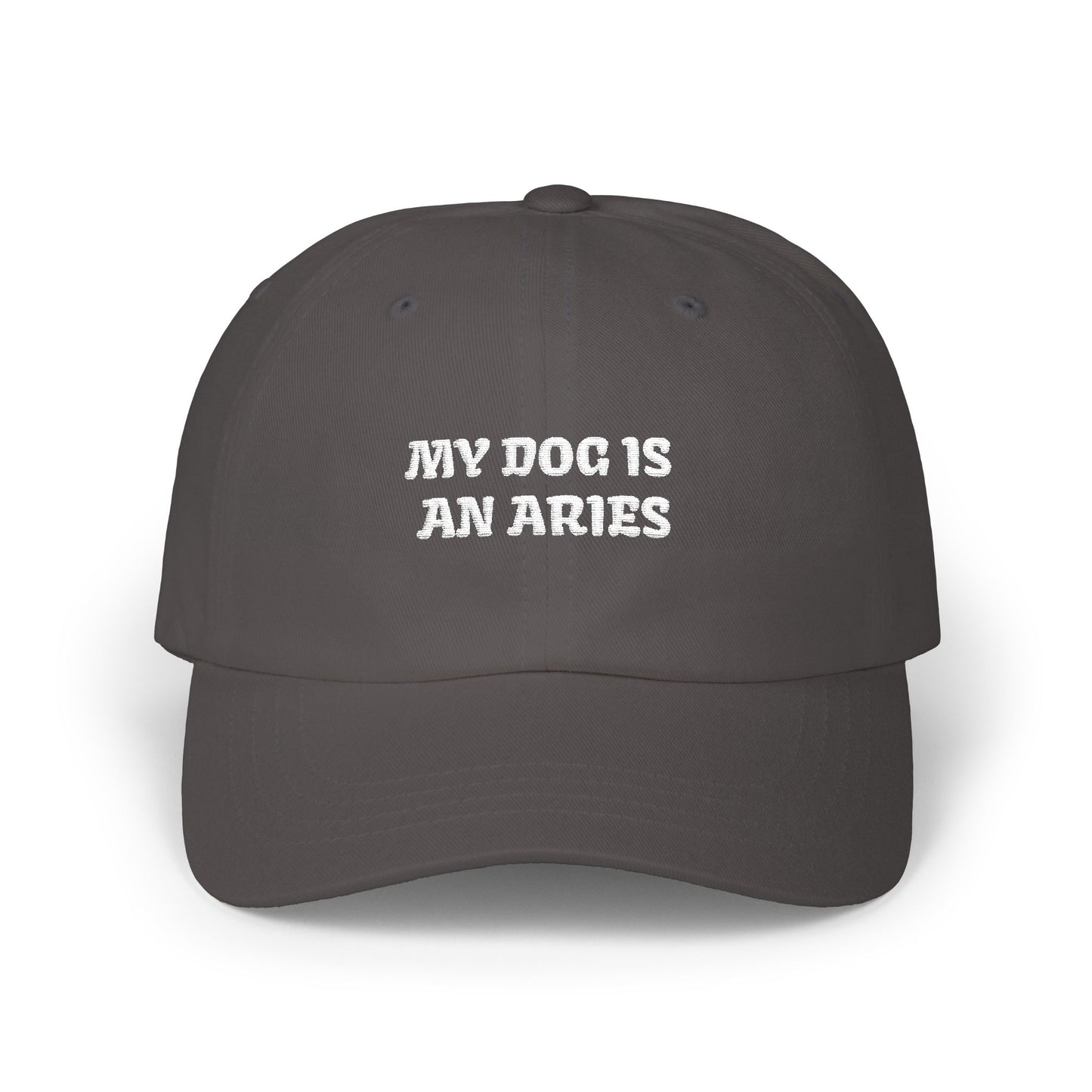 My Dog is an Aries Embroidered Hat