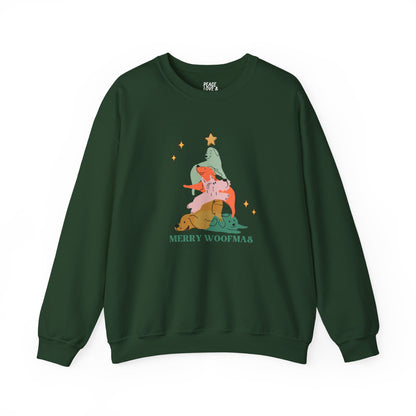 Christmas Sweatshirt with Dogs
