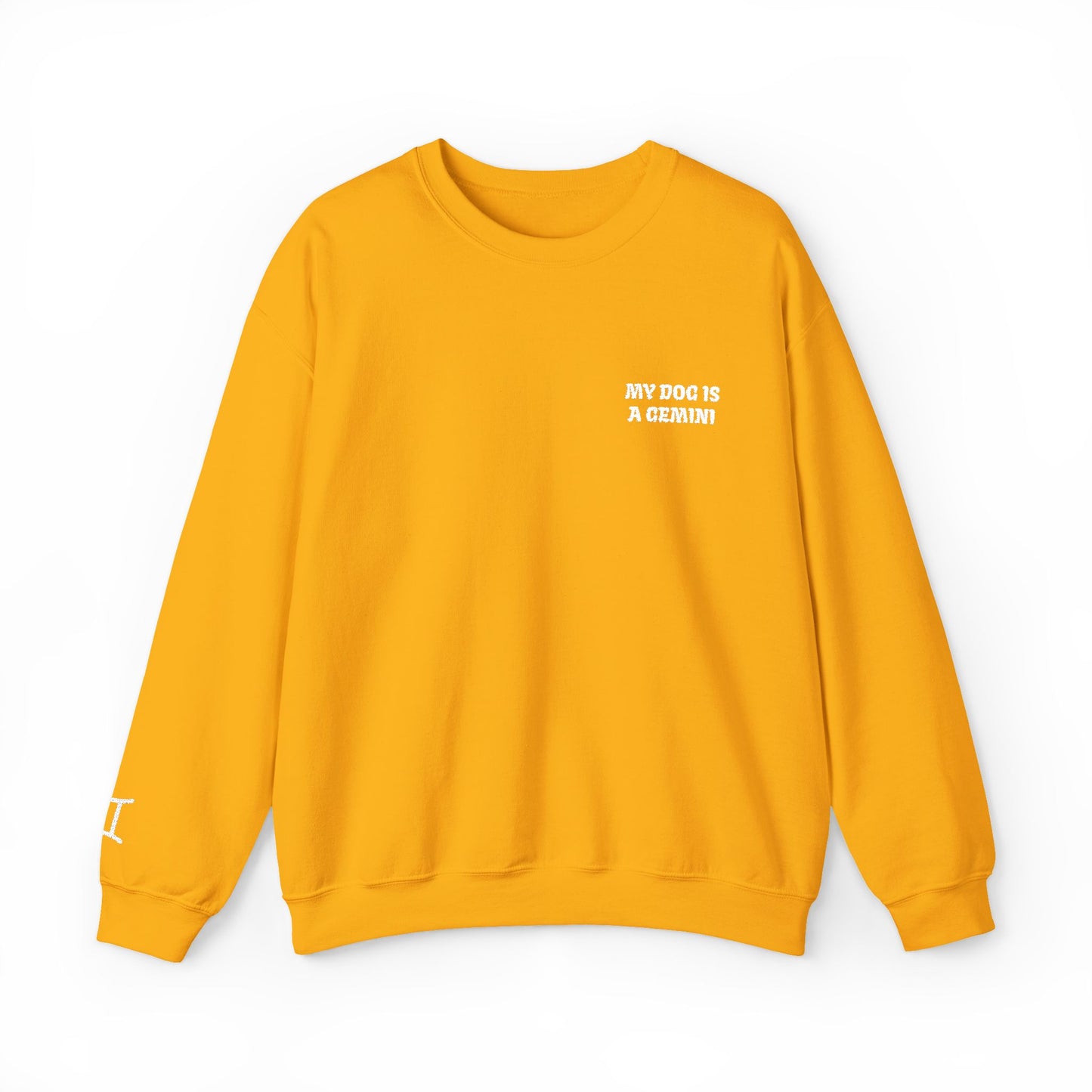 My Dog is a Gemini Embroidered Sweatshirt