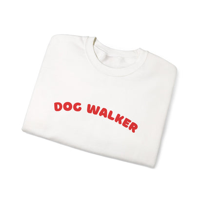 Dog Walker Crewneck Sweatshirt | Red Text