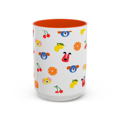 Fruit & Pup Mug – 11oz 🍓🐶☕
