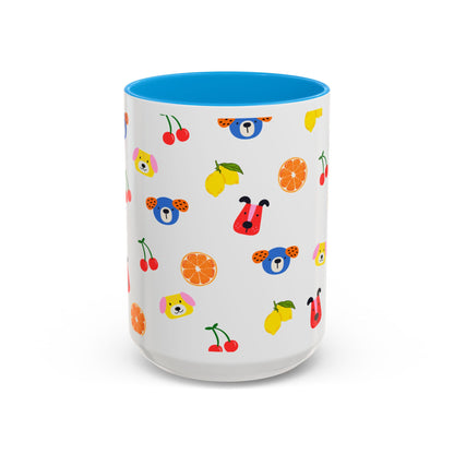 Fruit & Pup Mug – 11oz 🍓🐶☕