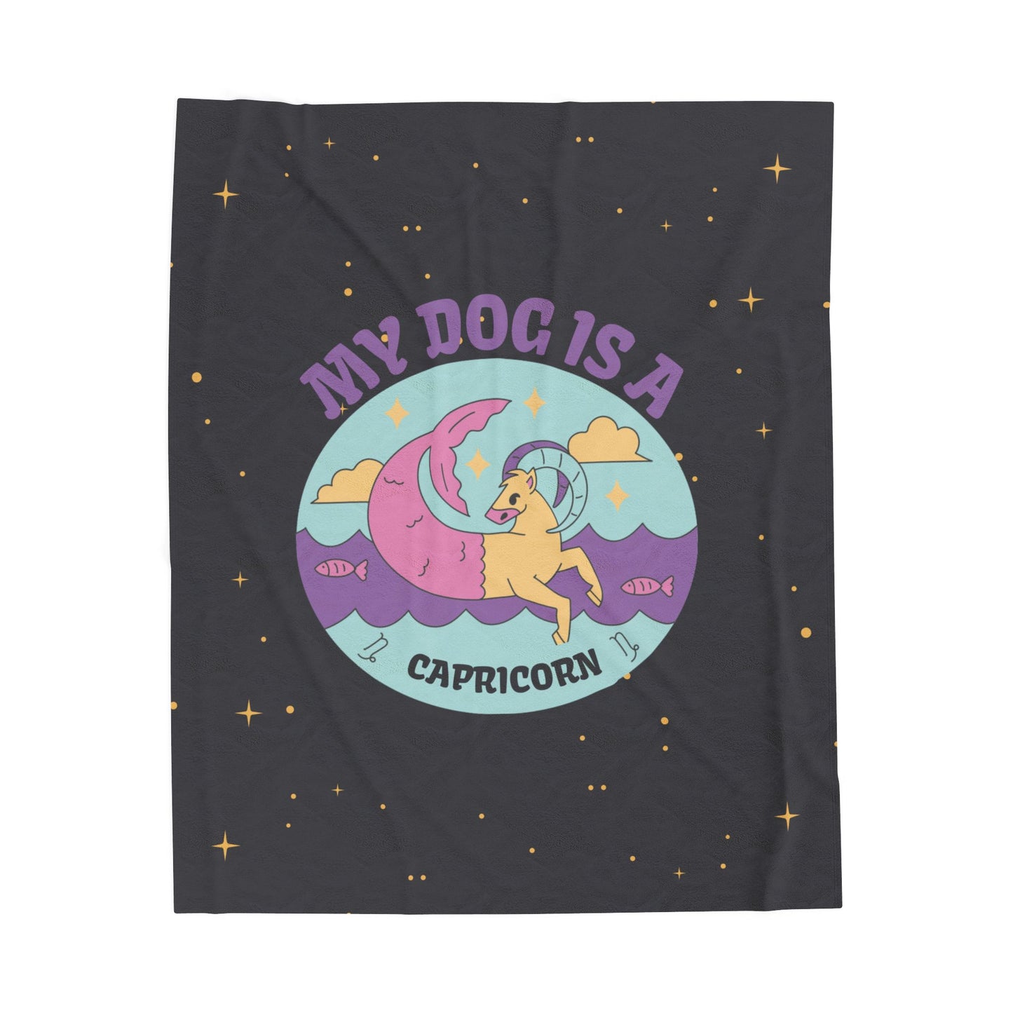 My Dog is a Capricorn Plush Blanket