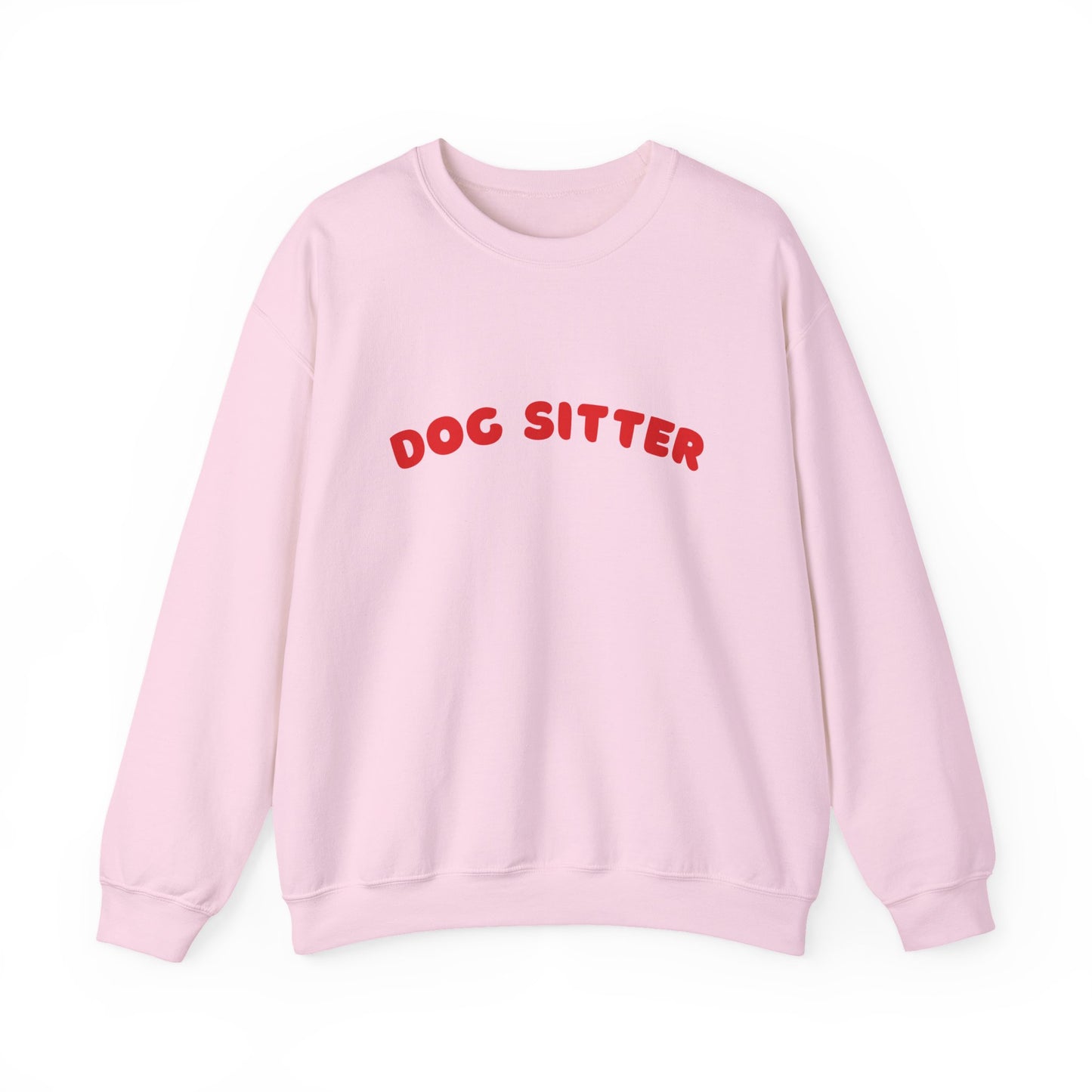Dog Sitter Crewneck Sweatshirt | Red Text