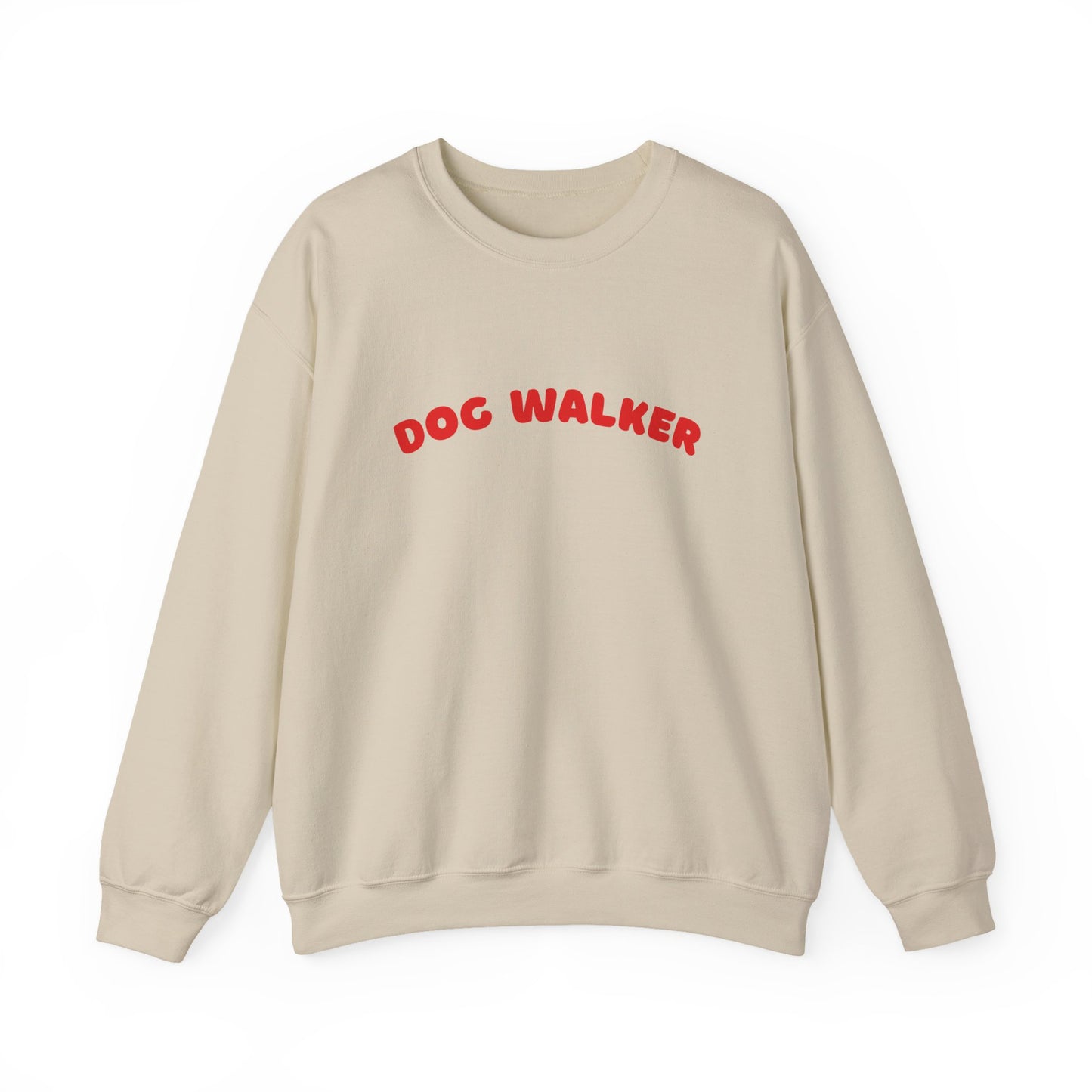 Dog Walker Crewneck Sweatshirt | Red Text