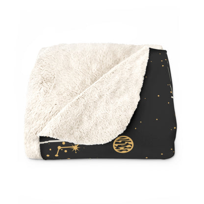 Celestial Sherpa Fleece Blanket