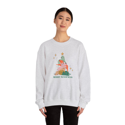 Christmas Sweatshirt with Dogs
