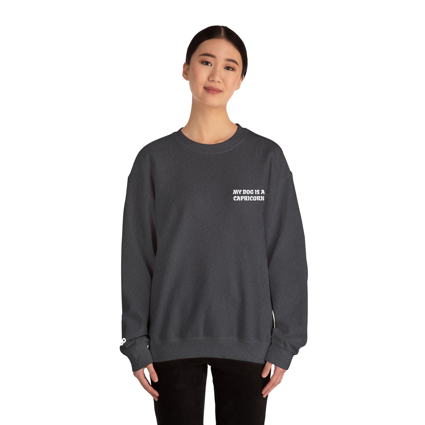 My Dog is a Capricorn Embroidered Sweatshirt