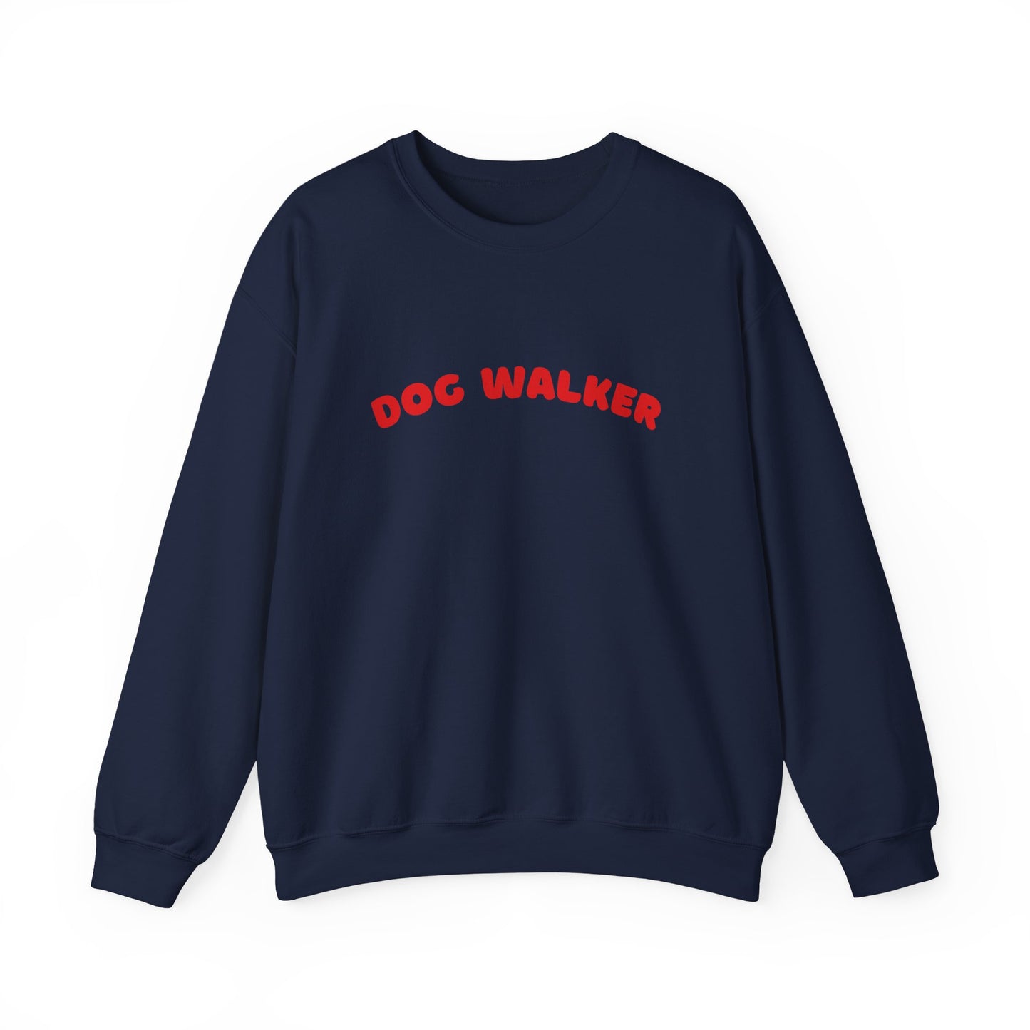 Dog Walker Crewneck Sweatshirt | Red Text