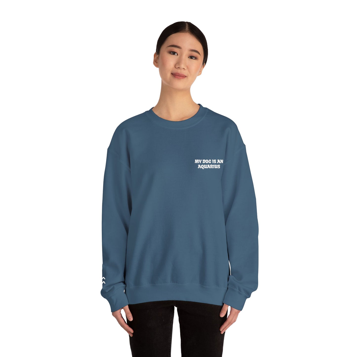 My Dog is an Aquarius Embroidered Sweatshirt