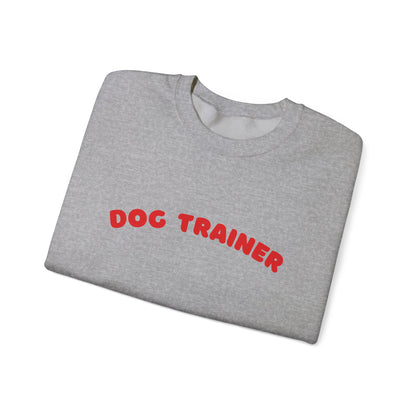 Dog Trainer Sweatshirt | Red Arch Text