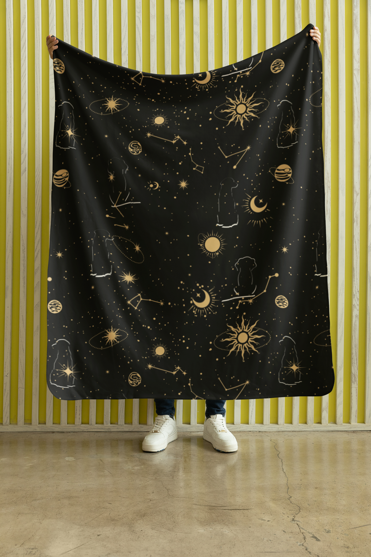 Celestial Sherpa Fleece Blanket