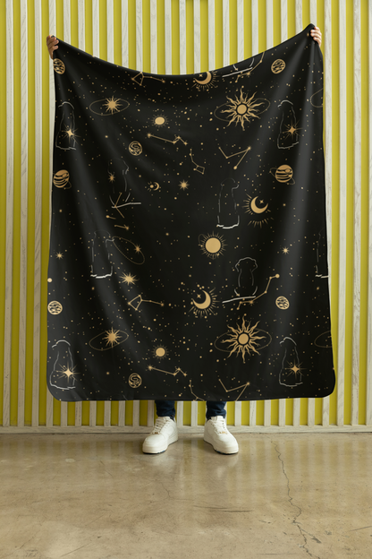 Celestial Sherpa Fleece Blanket
