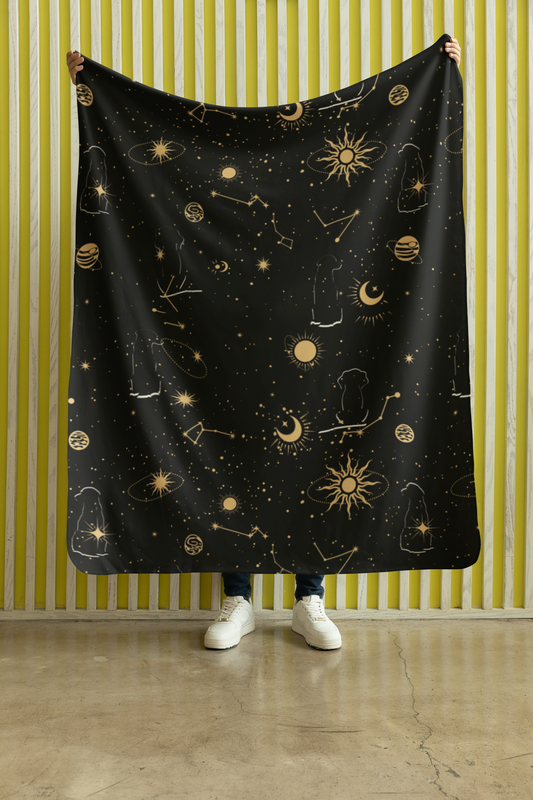 Celestial Sherpa Fleece Blanket