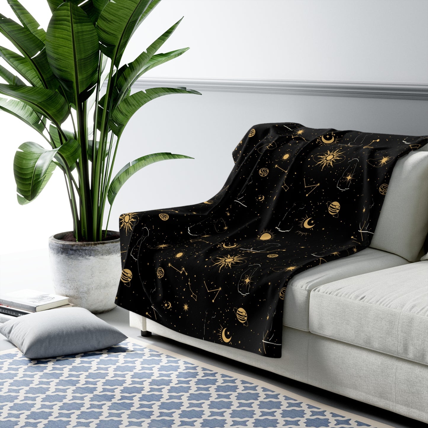 Celestial Sherpa Fleece Blanket