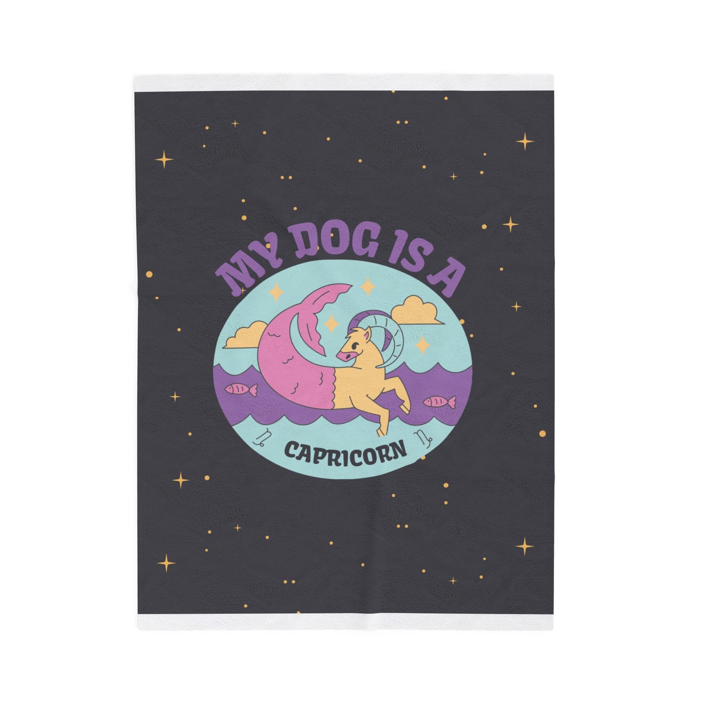 My Dog is a Capricorn Plush Blanket