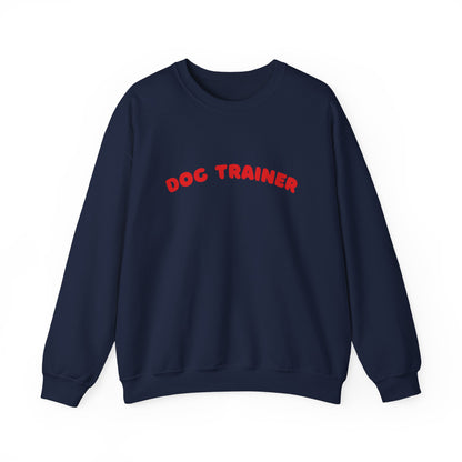 Dog Trainer Sweatshirt | Red Arch Text