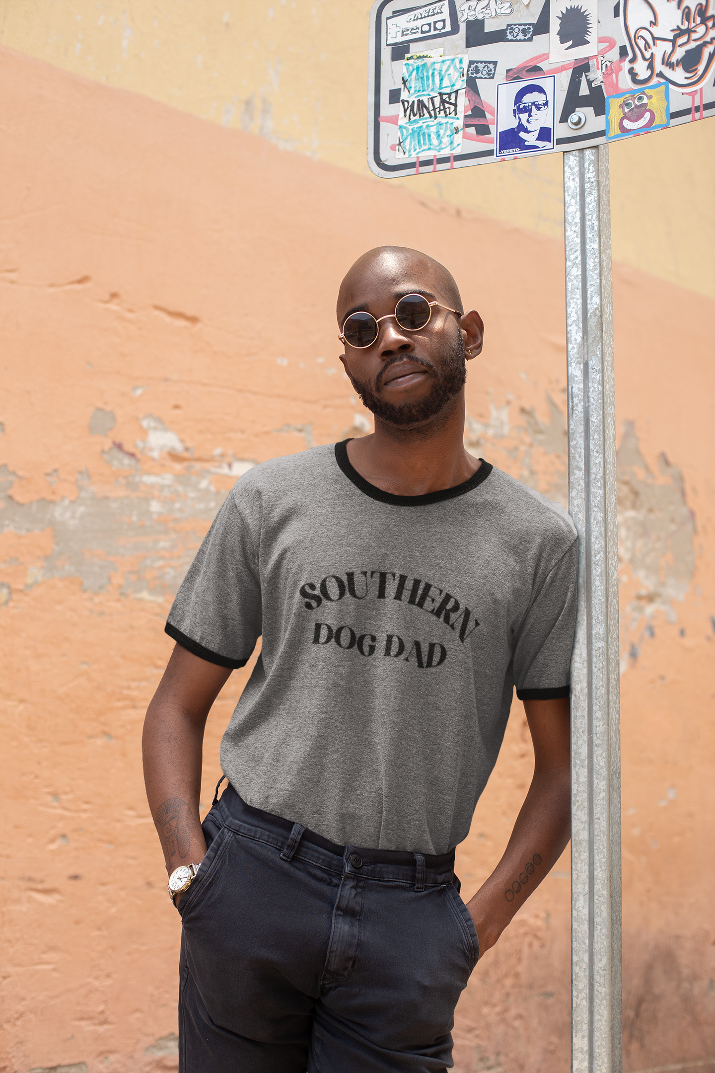 Southern Dog Dad Ringer T-Shirt