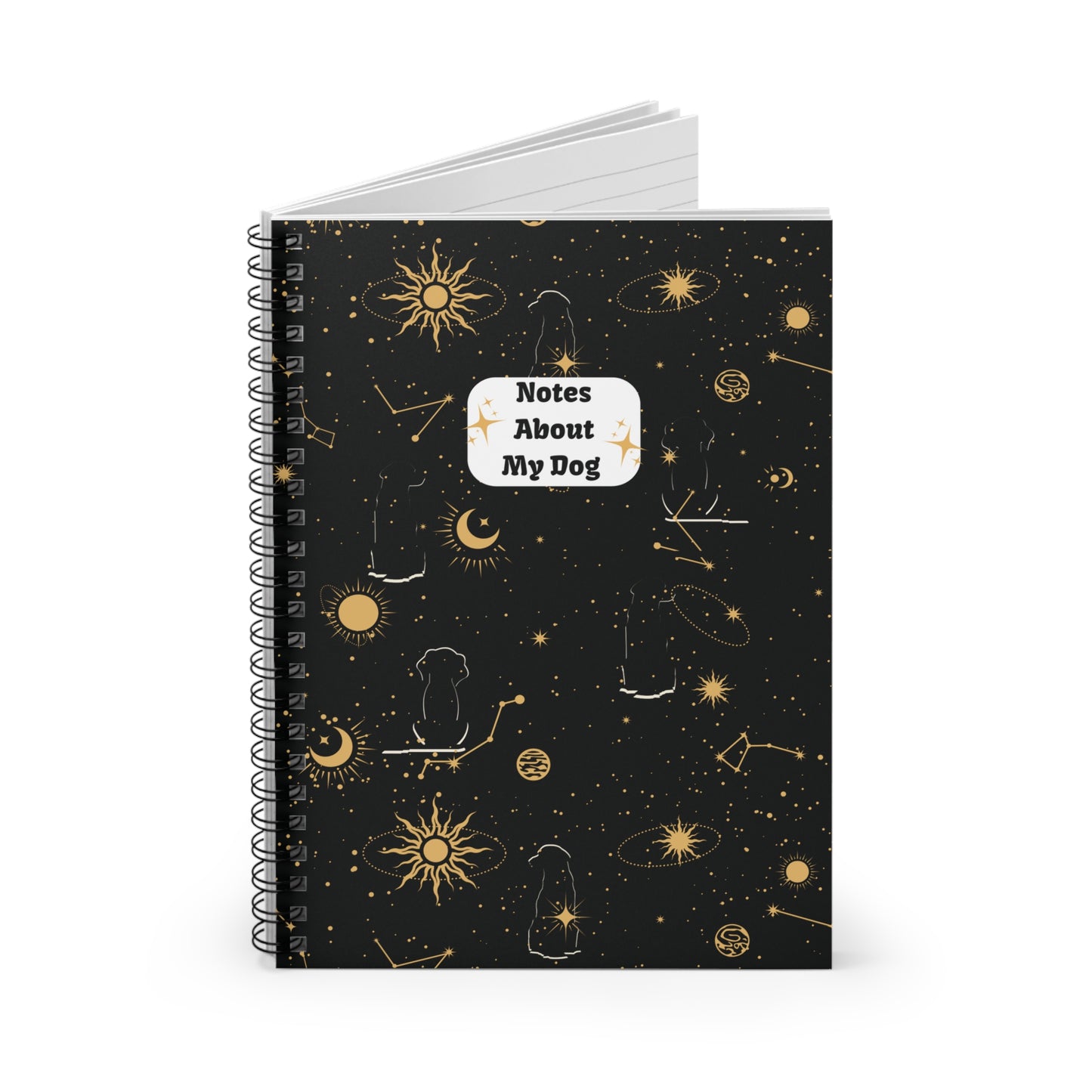 Celestial Notes About My Dog Notebook
