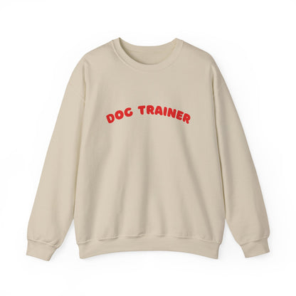Dog Trainer Sweatshirt | Red Arch Text