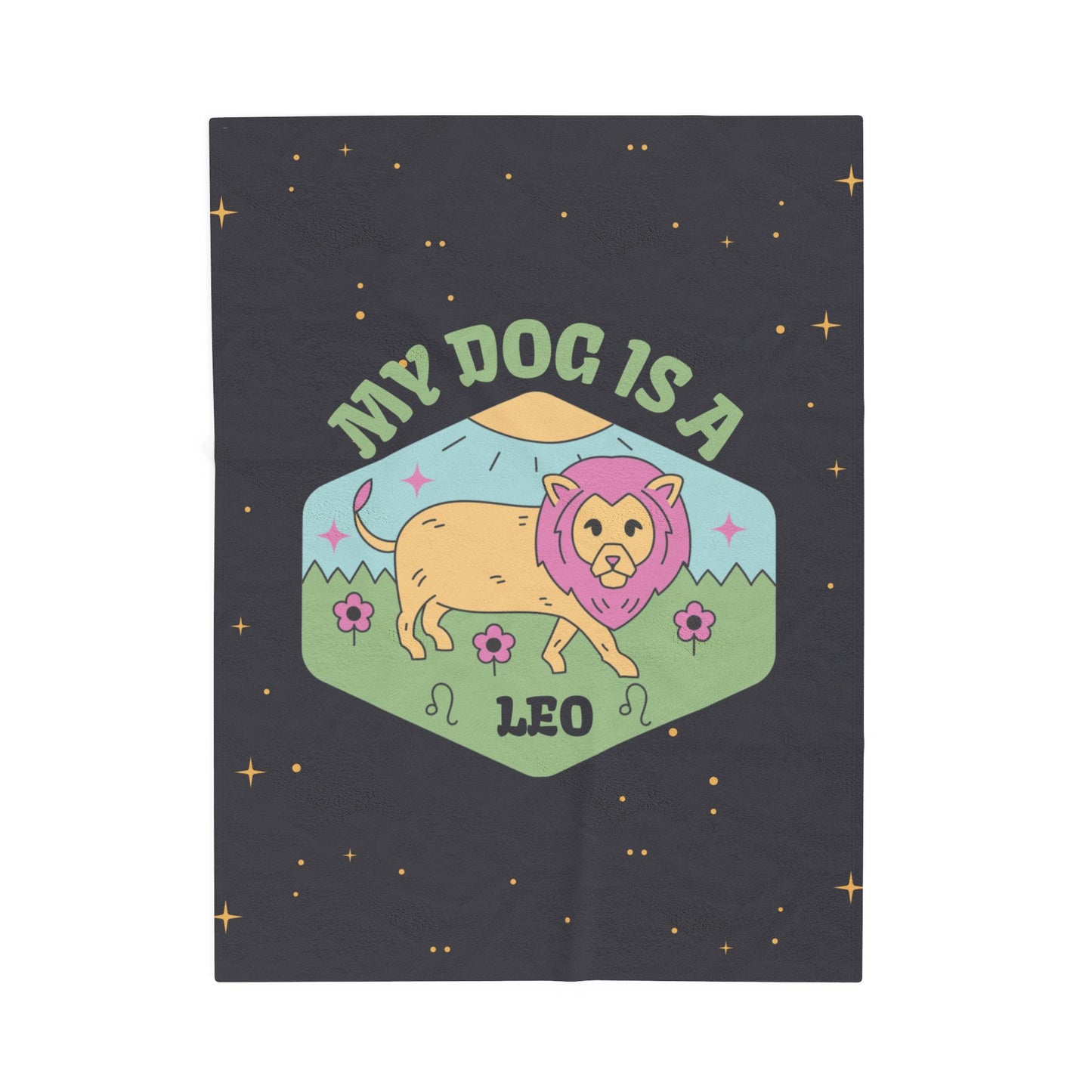My Dog is a Leo Plush Blanket