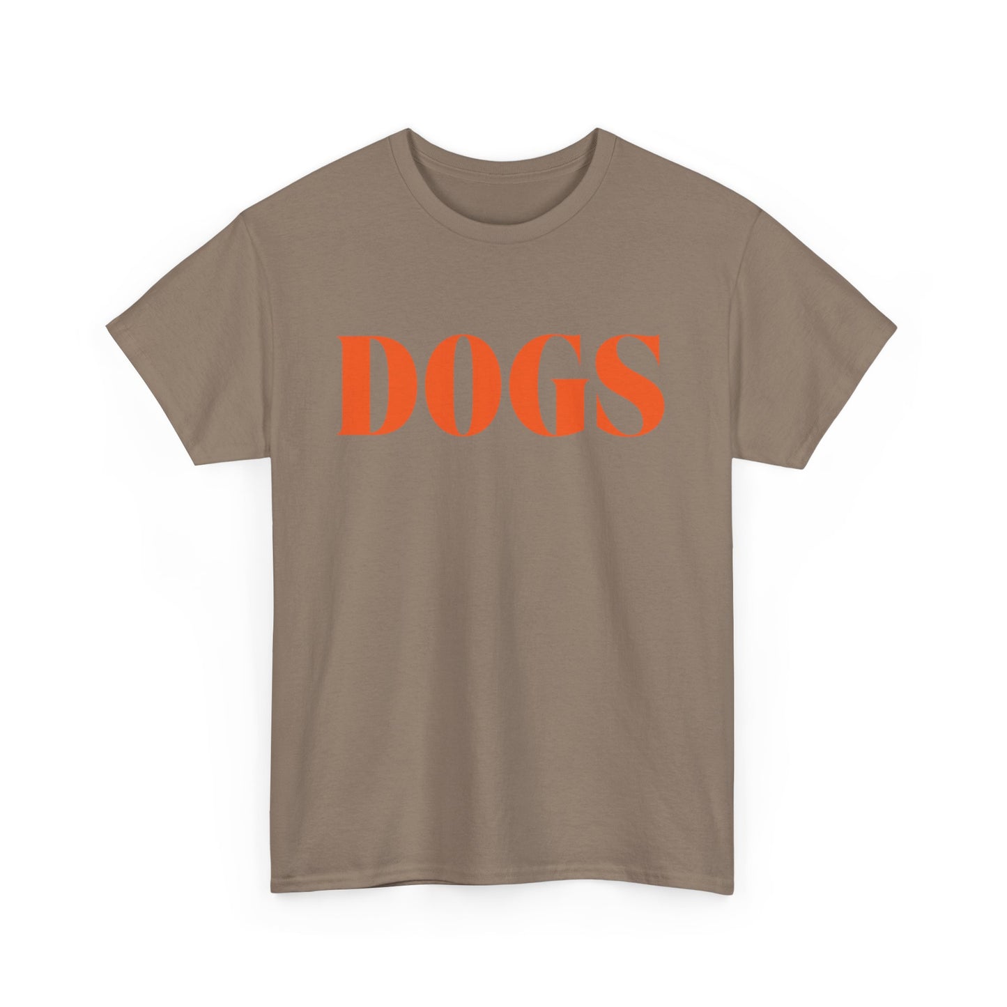 DOGS T SHIRT BROWN + ORANGE