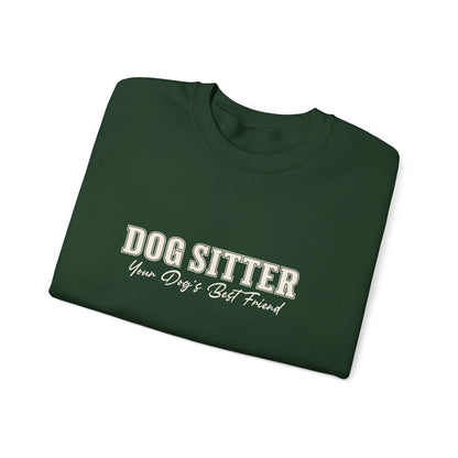 Dog Sitter Crewneck Sweatshirt – "Dog Sitter: Your Dog's Best Friend" Cozy Pet Lover Gift