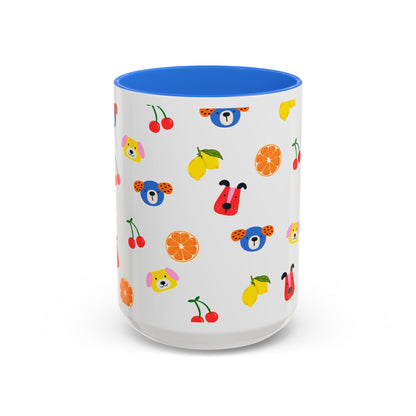 Fruit & Pup Mug – 11oz 🍓🐶☕