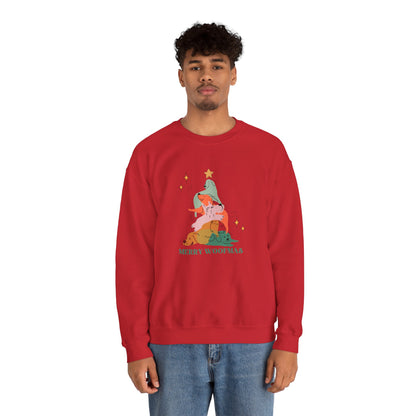 Christmas Sweatshirt with Dogs
